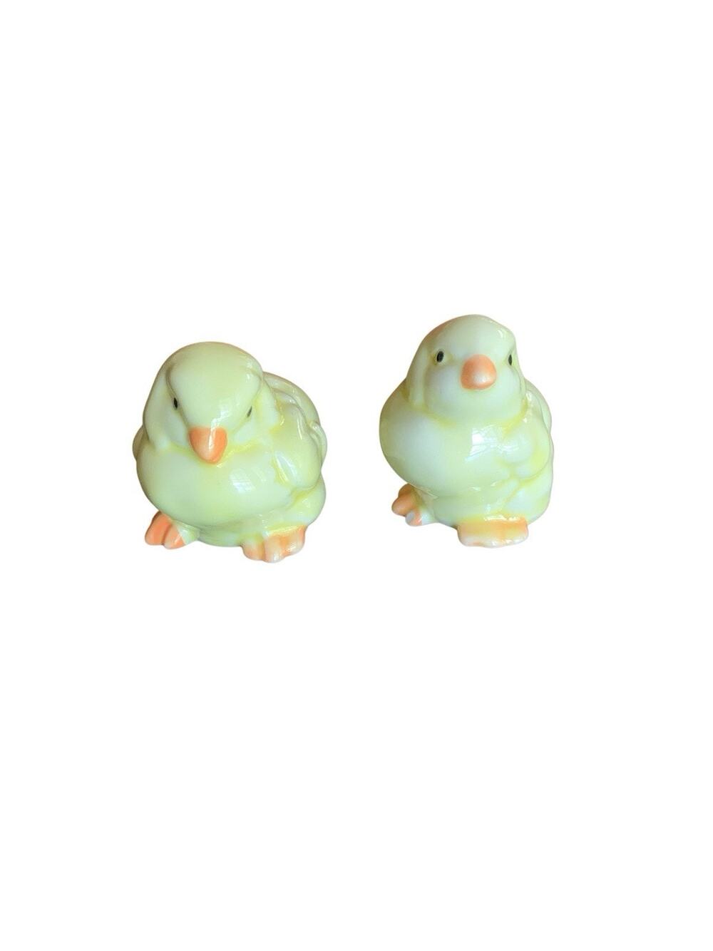 Vintage Spring Baby‎ Chicks Set of 2 Ceramic Farmhouse Easter Decor Figurines